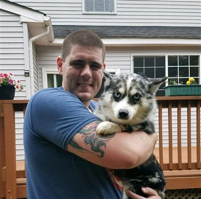 Brian with dog