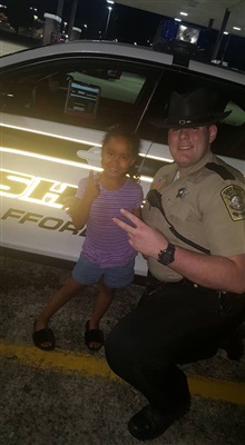 Brian with a little girl